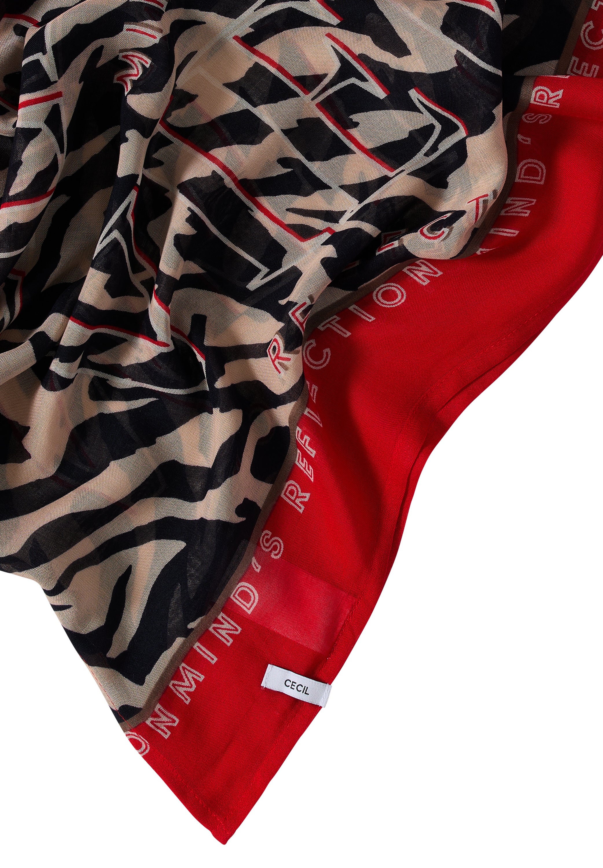 Loop-Schal aus Modal - 36953 fiery red - Rot