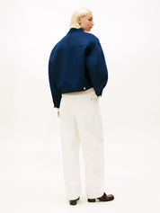 Caban aus Wollmix - C1G-BLUE - Blau