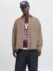 Cordovershirt Relaxed Fit - Mocha Meringue - Braun