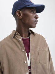 Cordovershirt Relaxed Fit - Mocha Meringue - Braun