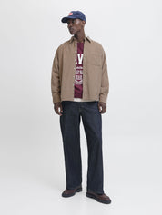 Cordovershirt Relaxed Fit - Mocha Meringue - Braun