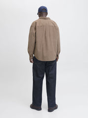 Cordovershirt Relaxed Fit - Mocha Meringue - Braun