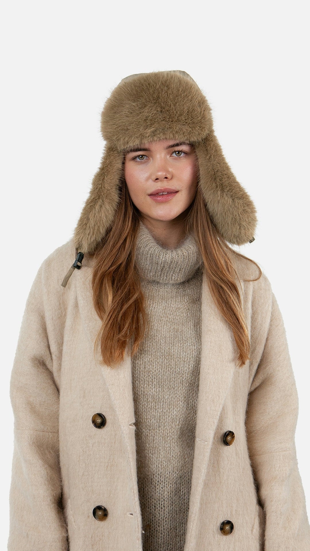 Bombermütze HAWKA - light brown - Beige