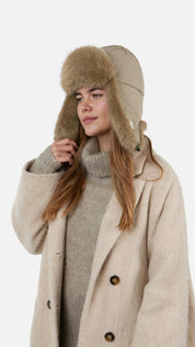 Bombermütze HAWKA - light brown - Beige
