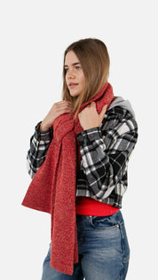 Strickschal OWLET - red - Rot