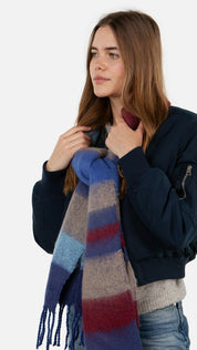 Schal 200x30 cm - navy - Blau