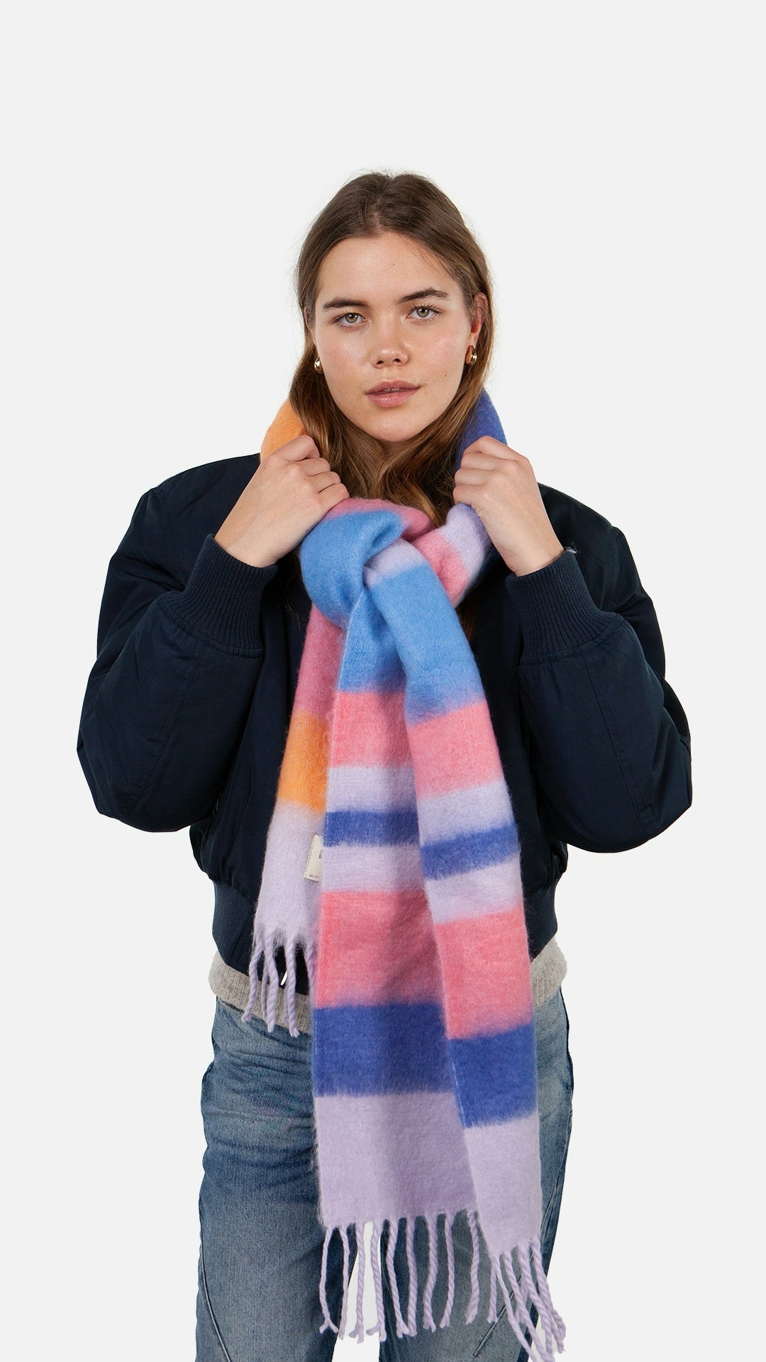 Schal 200x30 cm - lilac - Pink