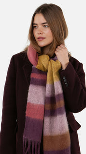 Schal 200x30 cm - aubergine - Violett