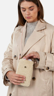 Teddyhandytasche BUGBANE - beige - Beige