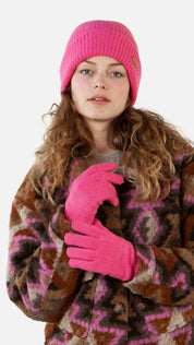 Handschuhe Witzia - hot pink - Pink