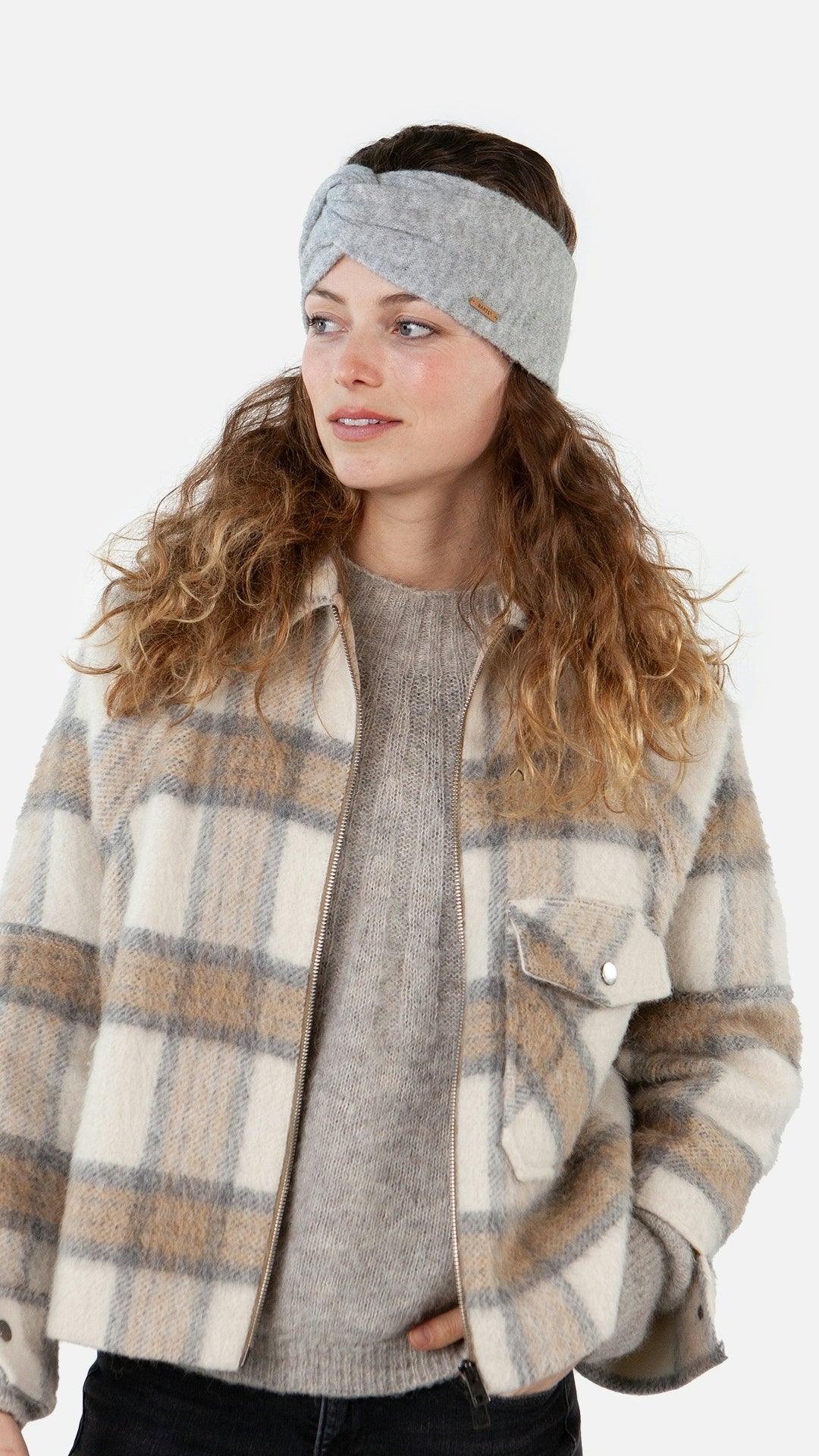Stirnband Witzia - heather grey - Grau