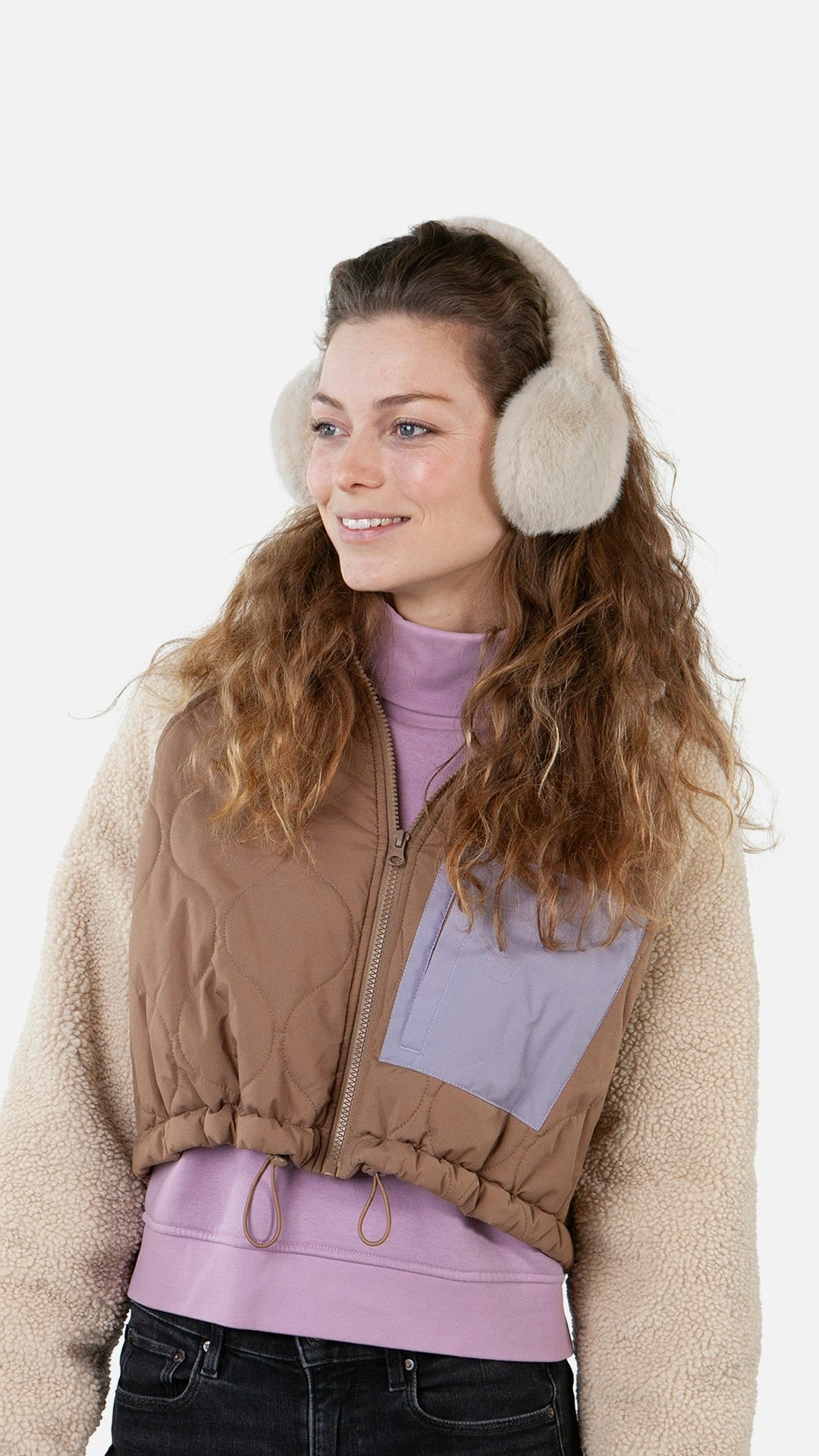 Ohrenwärmer BIG FUR - beige - Beige