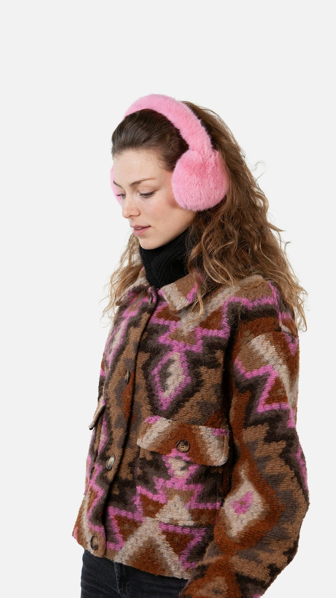 Ohrenwärmer BIG FUR - pink - Pink
