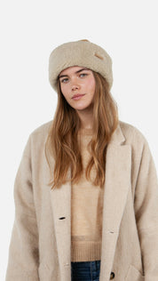 Hut KEGALLE aus Lammfellimitat - light brown - Braun
