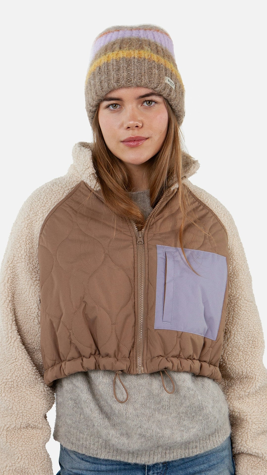 Strickmütze HAPUTALE - stone - Beige