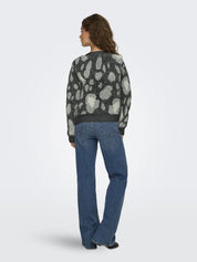 Strick-Cardigan EDELIE - Medium Grey Melange/Light Grey - Grau