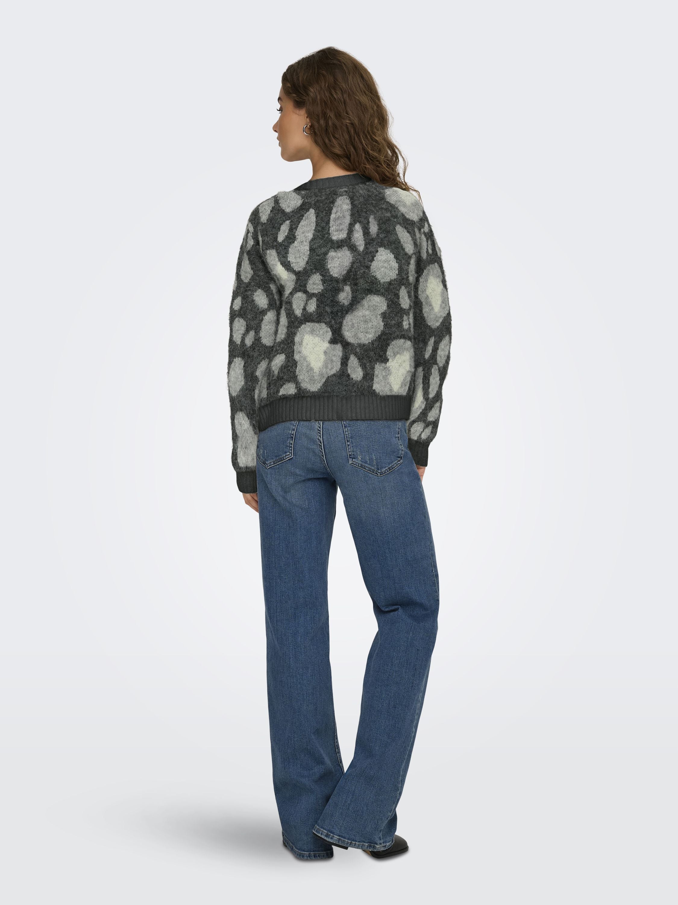 Strick-Cardigan EDELIE - Medium Grey Melange/Light Grey - Grau