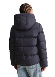 Steppjacke mit Kapuze - 4133-Blue Depths - Blau