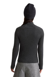 Strickpullover aus Baumwolle - 975-night grey melange - Grau