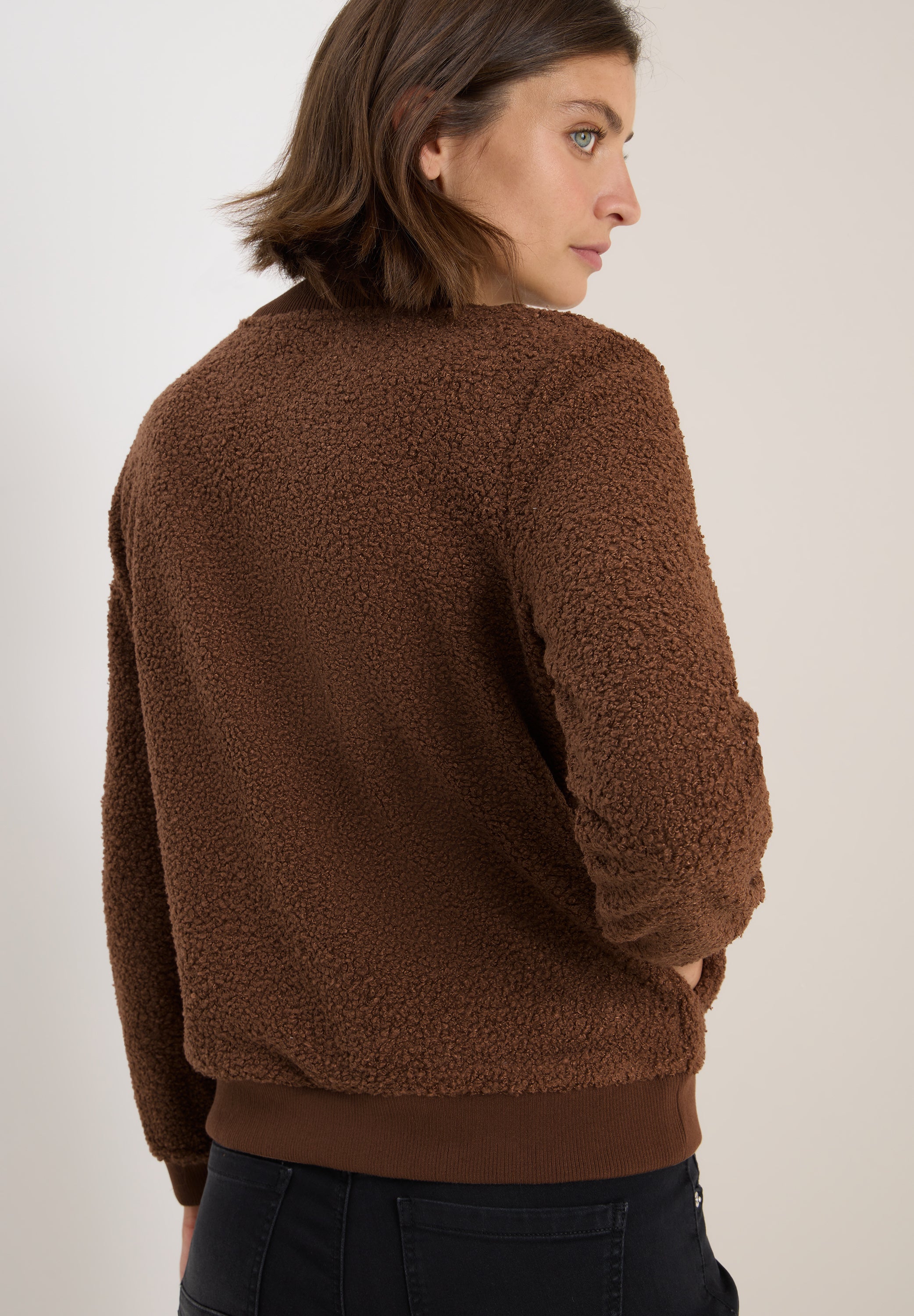 Teddy-Jacke - 17113 mocha caramel - Braun