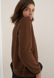 Teddy-Jacke - 17113 mocha caramel - Braun