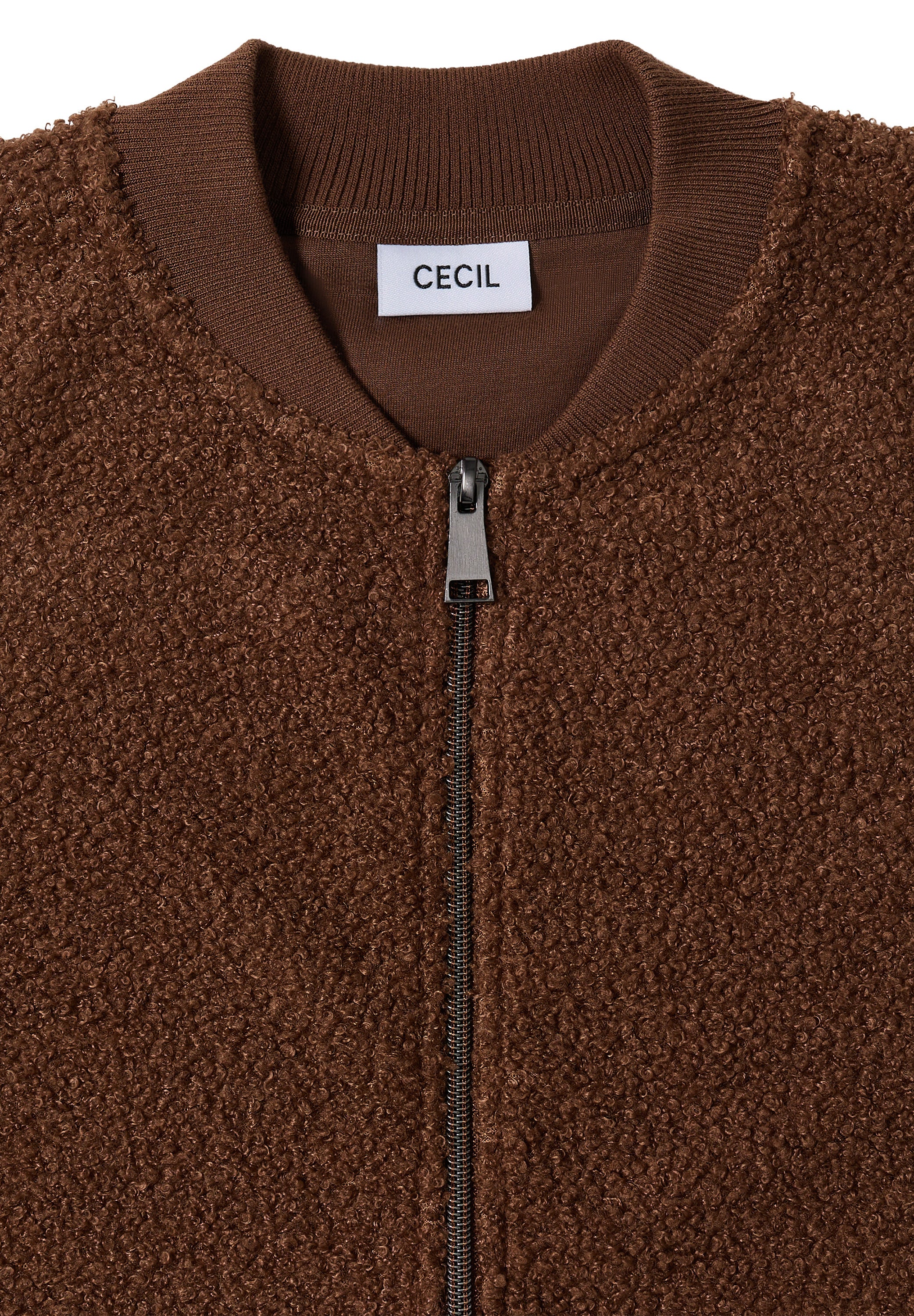 Teddy-Jacke - 17113 mocha caramel - Braun