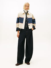 Übergangsjacke aus Wollmix - 0A4-BLUE - Blau