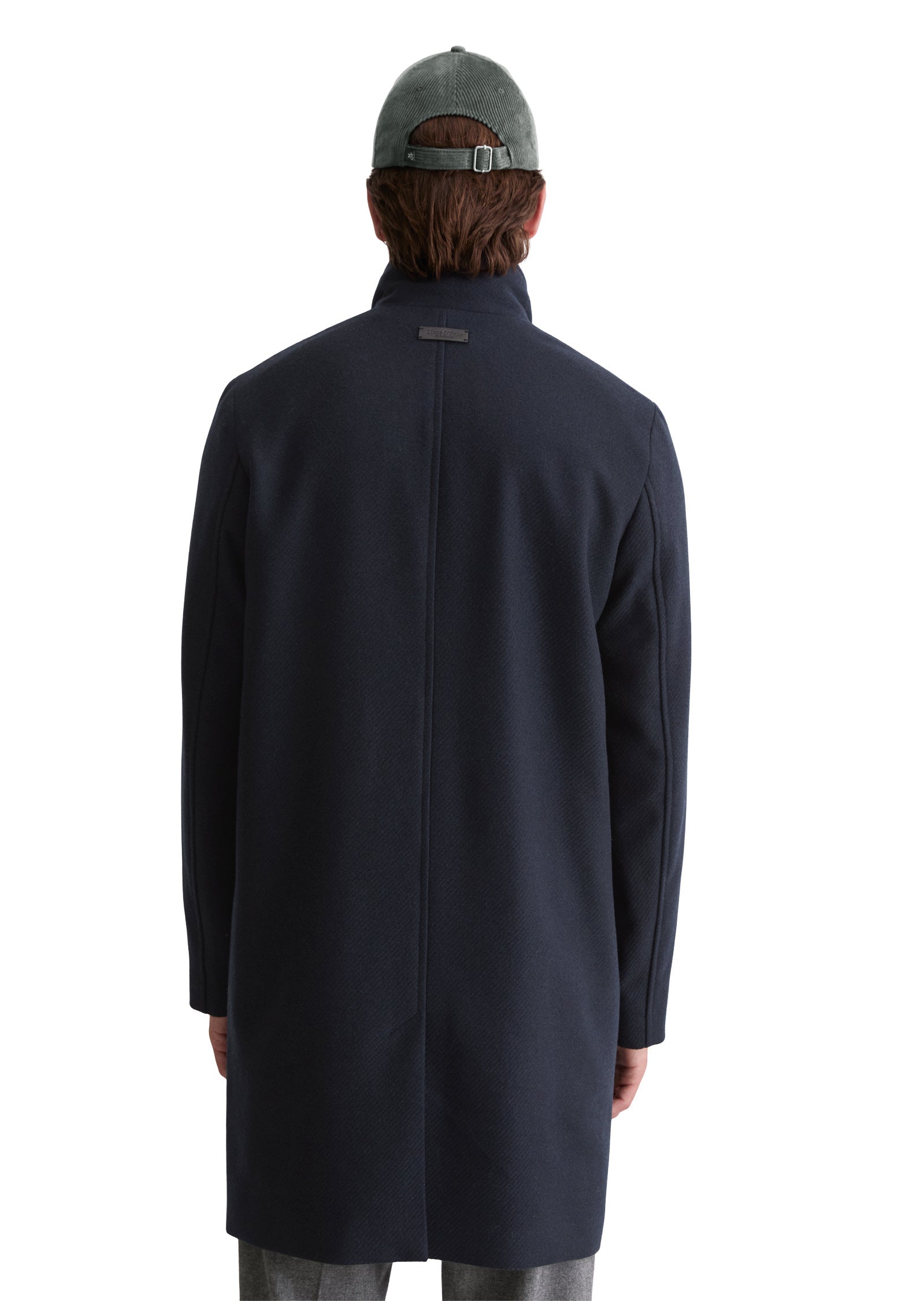 Mantel aus Wollmix - 898-dark navy - Blau