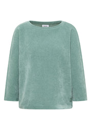 T-Shirt aus Cordstoff - 16917 jewel green - Grün