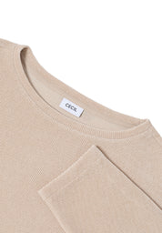 T-Shirt aus Cordstoff - 16983 oat milk beige - Beige