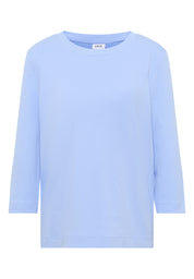 Langarmshirt aus Bio-Baumwolle - 17339 sporty light blue - Blau