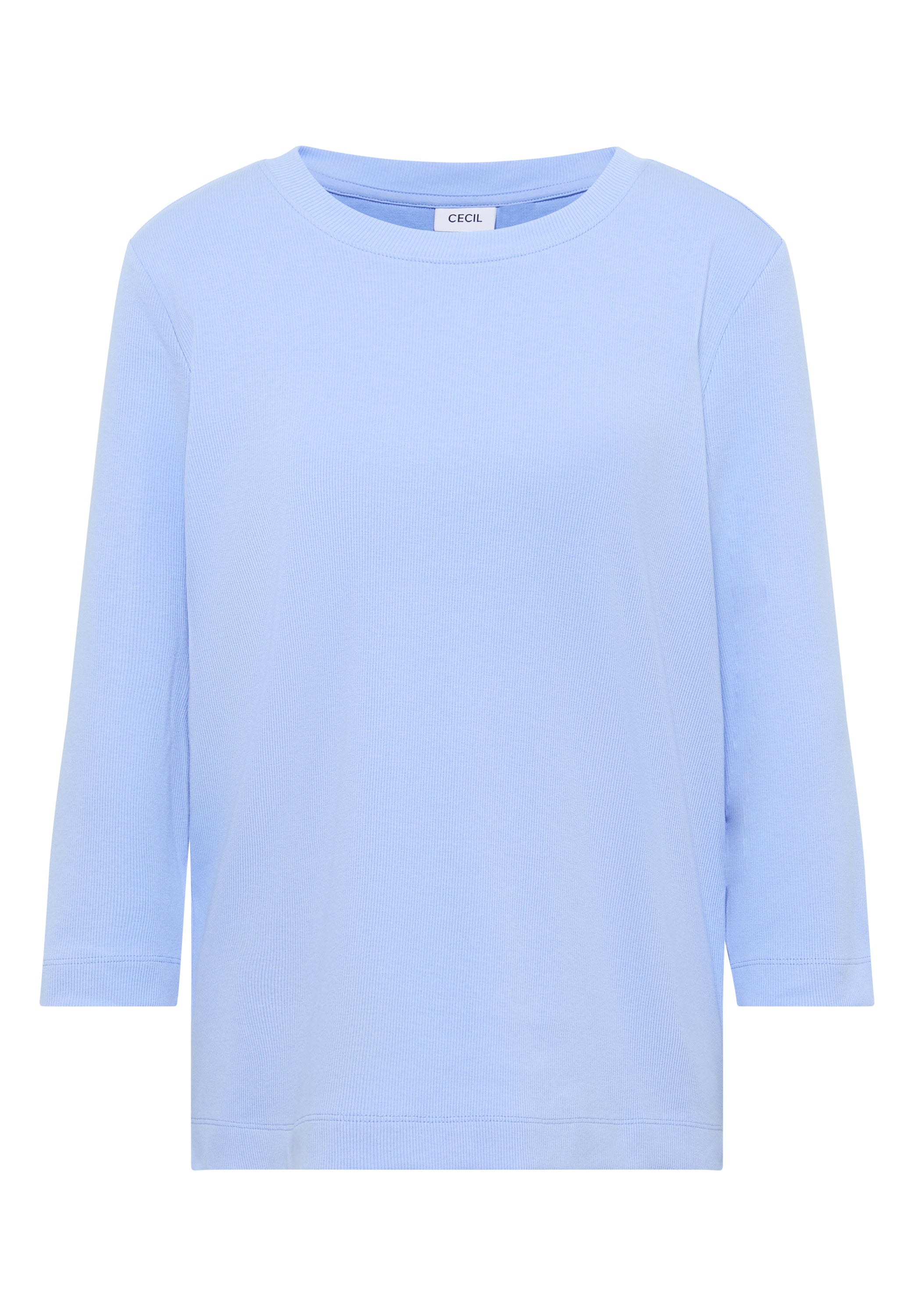 Langarmshirt aus Bio-Baumwolle - 17339 sporty light blue - Blau