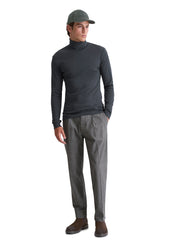 Strickpullover mit Turtleneck - 898-dark navy - Blau