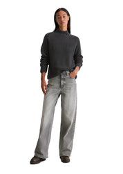 Strickpullover mit Turtleneck - 975-night grey melange - Grau