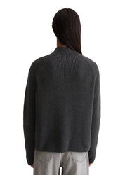 Strickpullover mit Turtleneck - 975-night grey melange - Grau