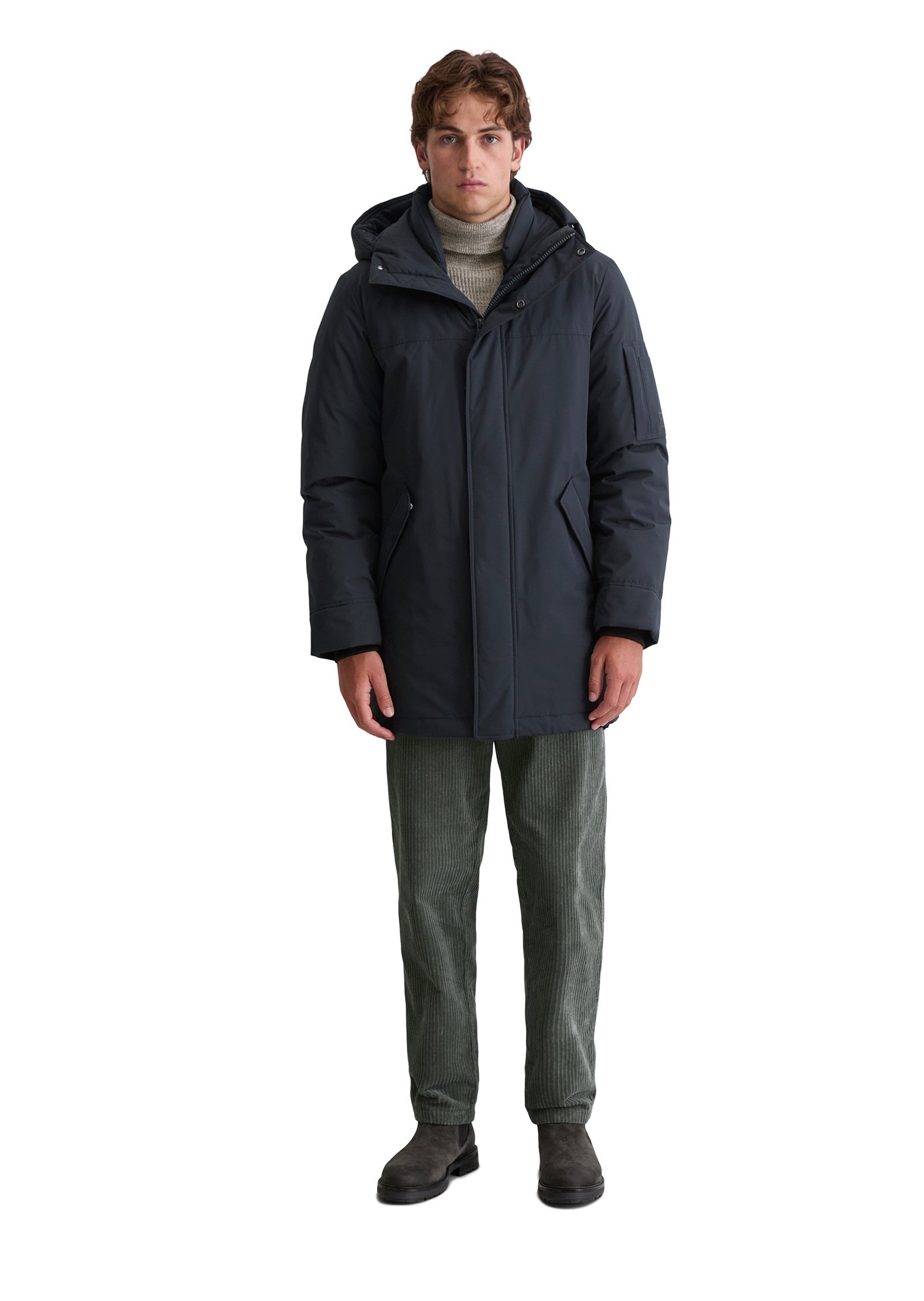 Parka mit Kapuze - 898-dark navy - Blau