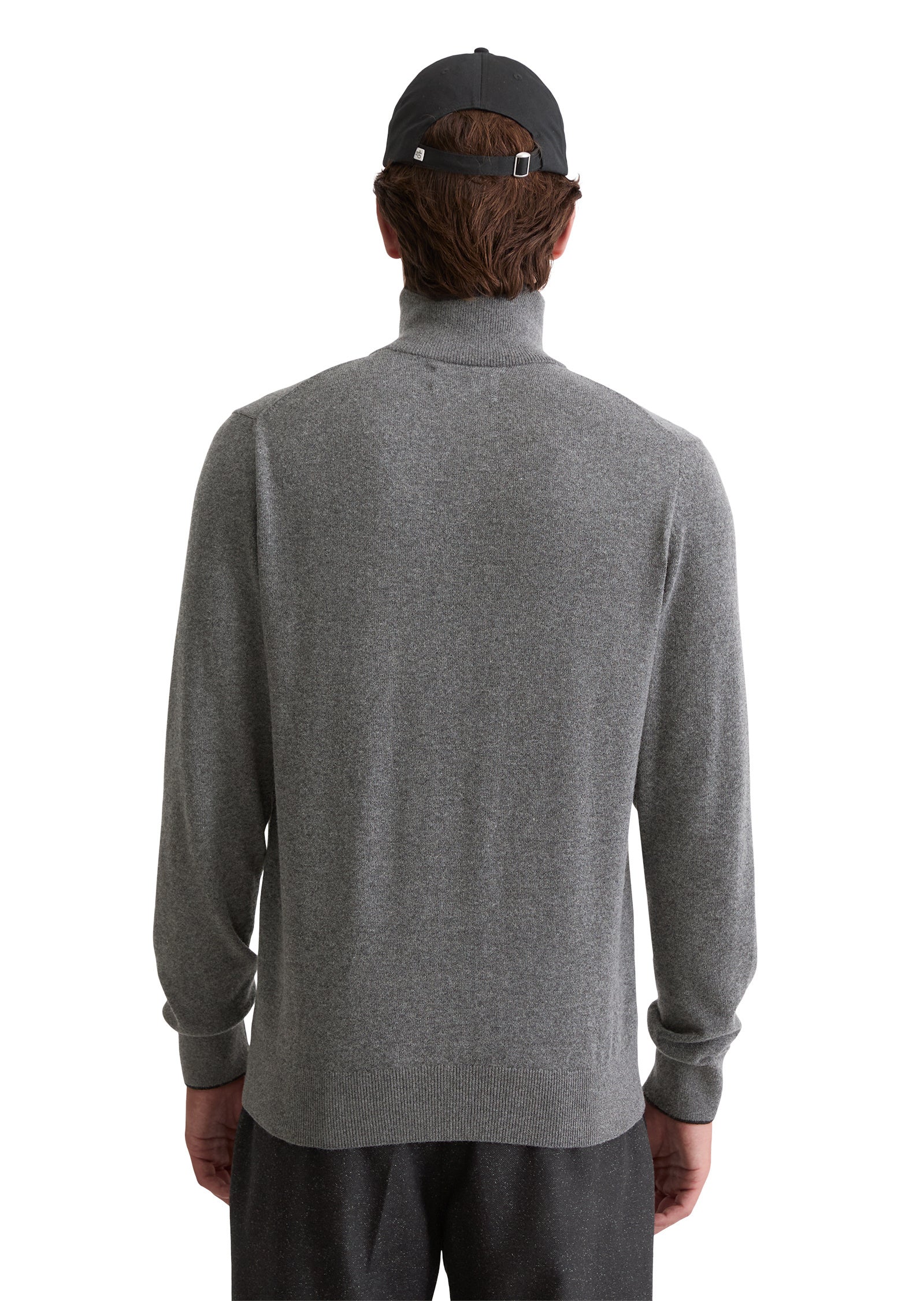Strickjacke mit Zipper - 969-graphite grey melange - Grau