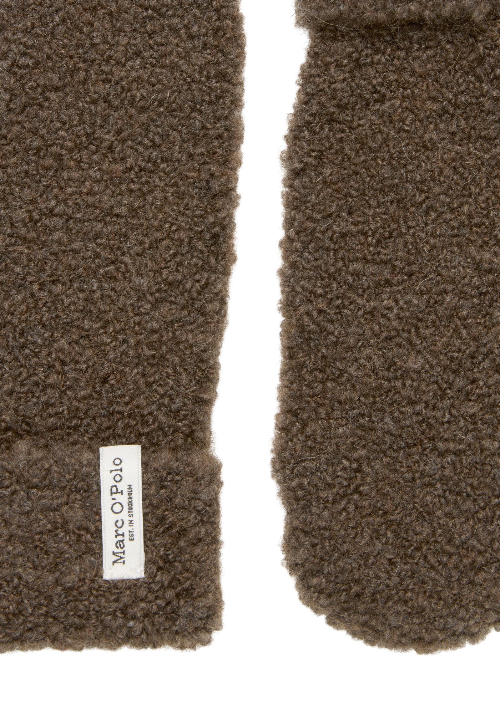 Bouclé-Fäustlinge - 785-shaded brown melange - Braun