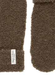 Bouclé-Fäustlinge - 785-shaded brown melange - Braun