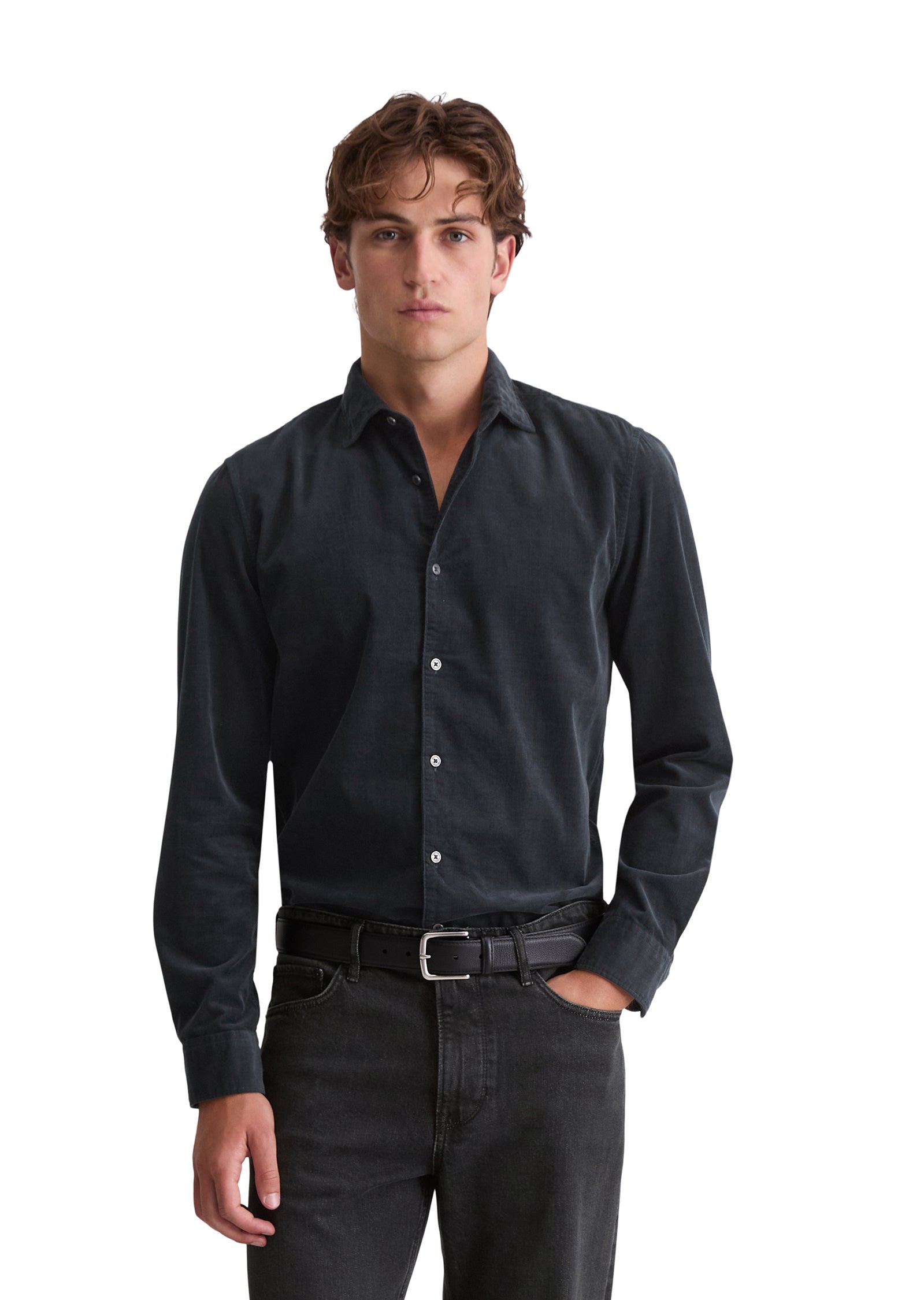 Hemd Shaped Fit - 898-dark navy - Blau