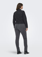Jeansjacke aus Baumwollmix - Dark Grey Denim - Grau