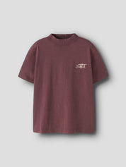 T-Shirt aus Bio-Baumwolle - Oxblood Red - Rot