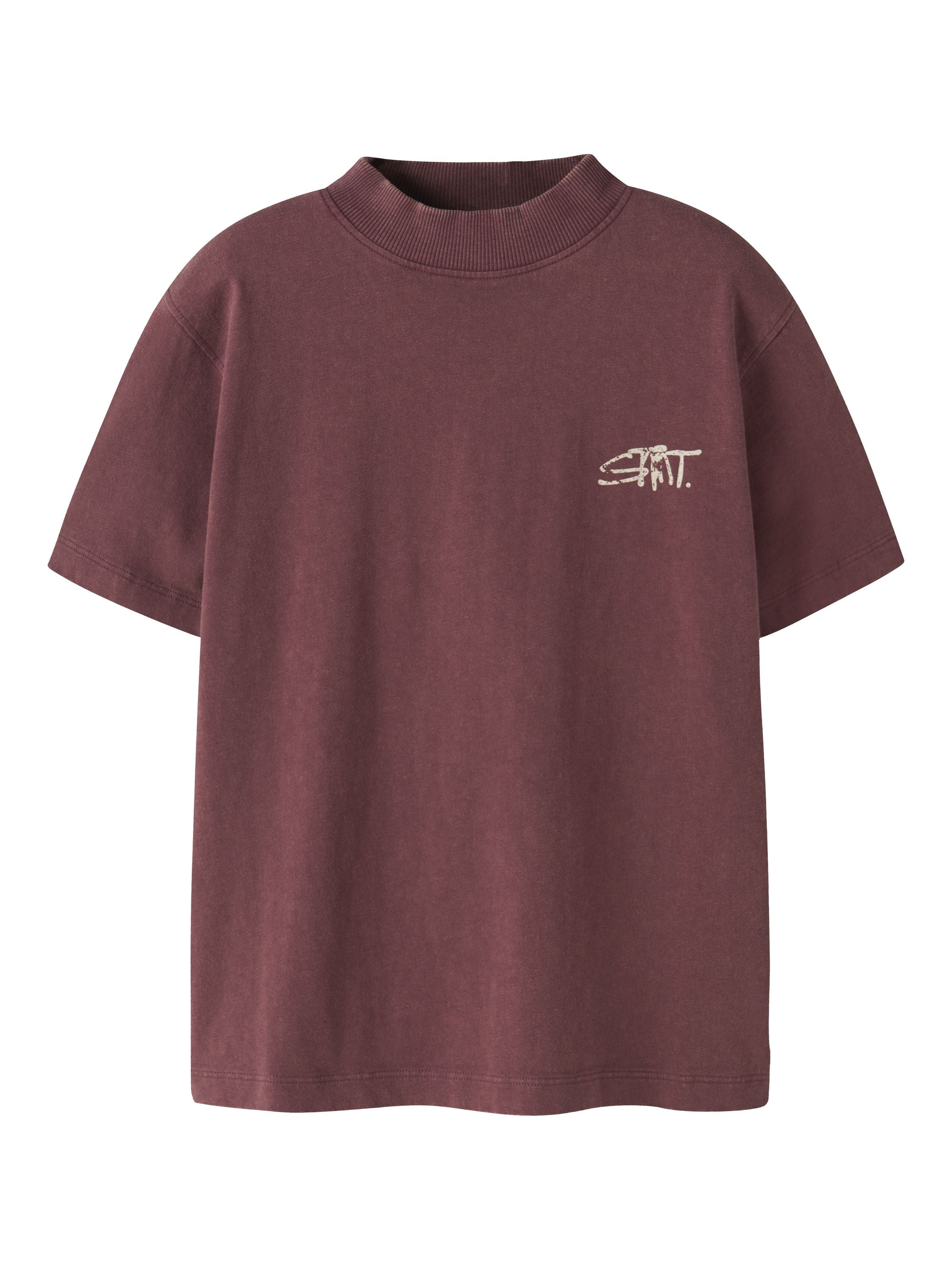T-Shirt aus Bio-Baumwolle - Oxblood Red - Rot