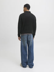 Strickpullover - Black - Schwarz