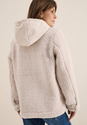 Teddy-Overshirt - 15641 teddy vanilla white - Creme