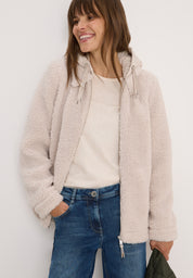 Teddy-Overshirt - 15641 teddy vanilla white - Creme