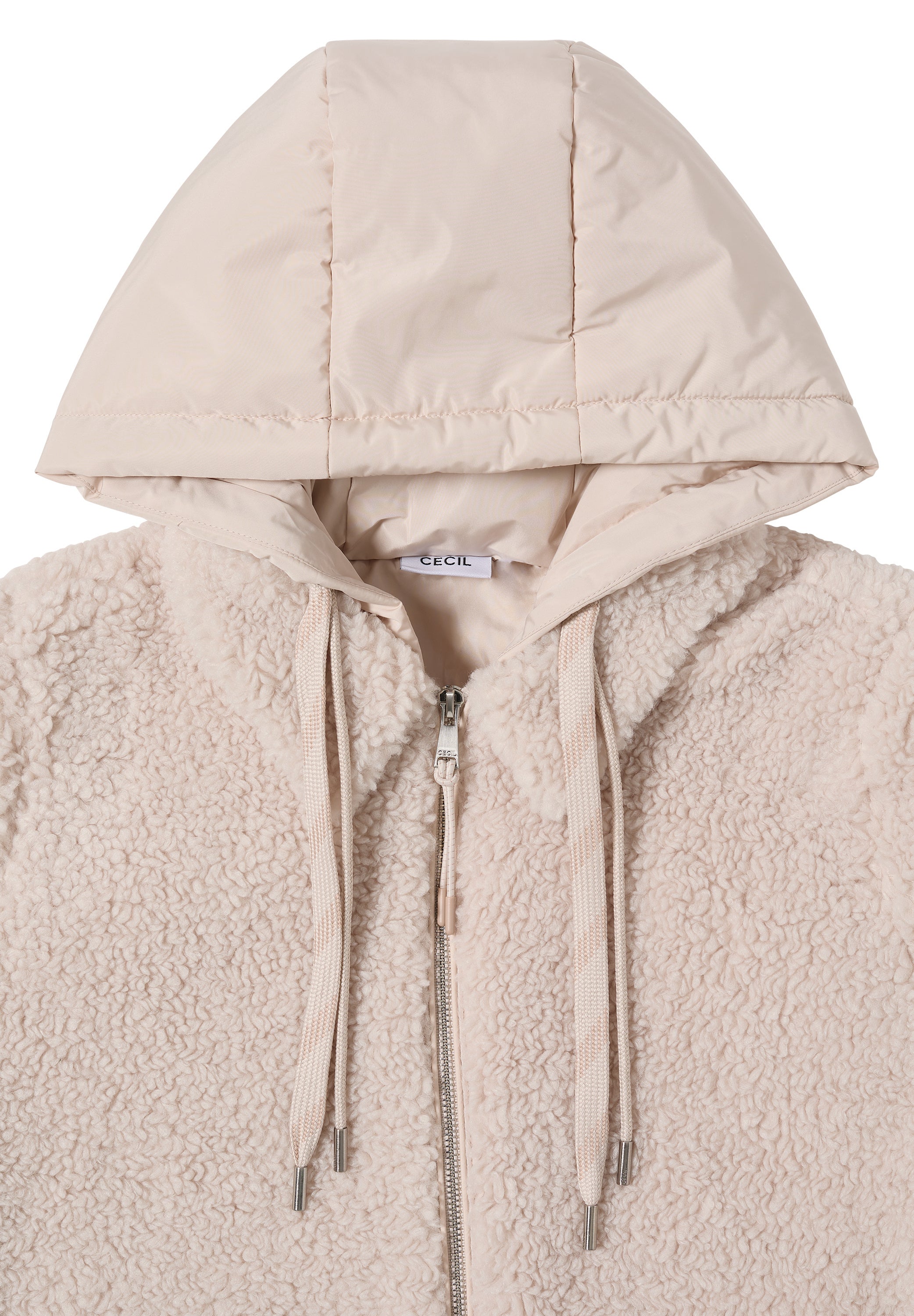 Teddy-Overshirt - 15641 teddy vanilla white - Creme