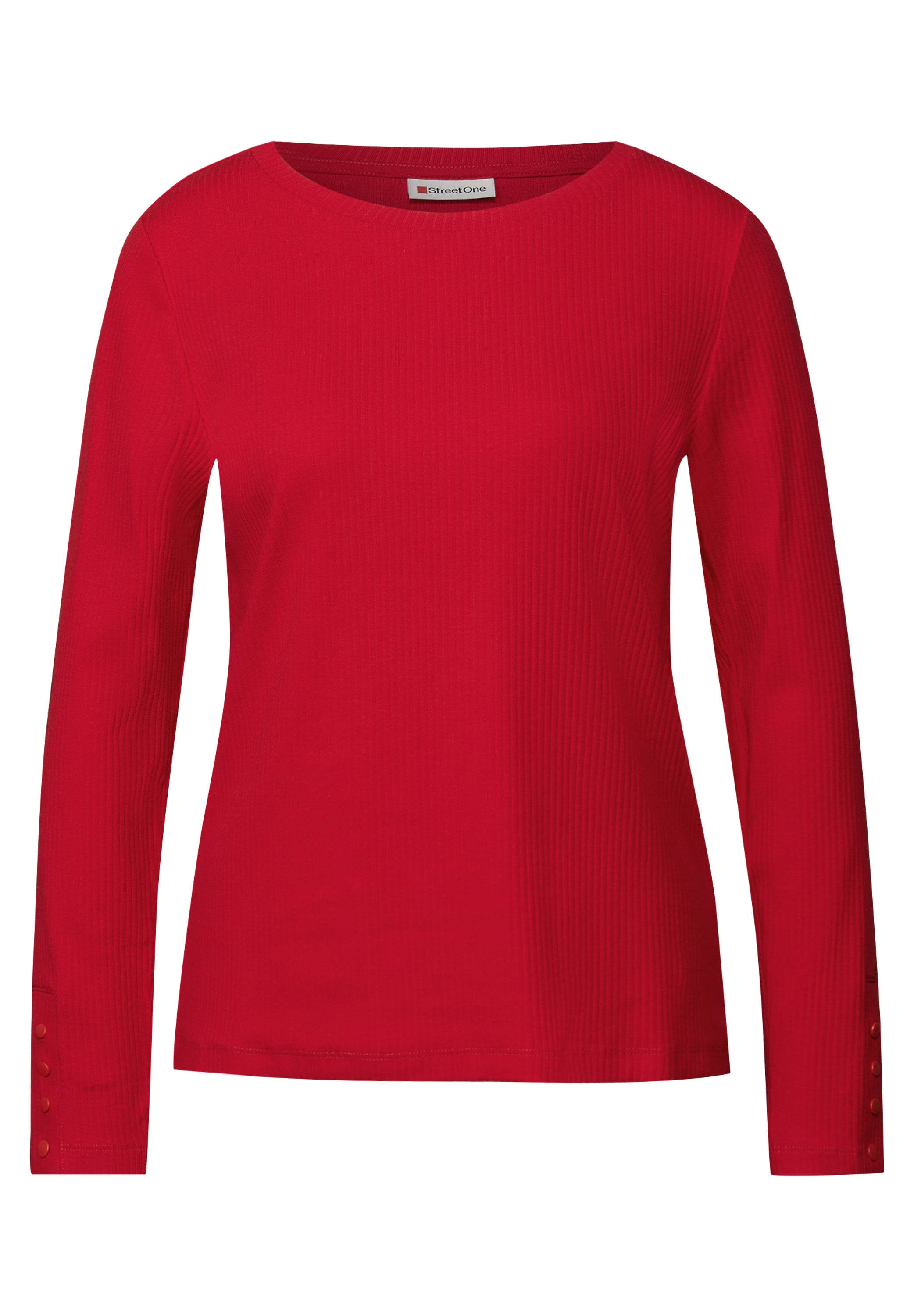 Langarmshirt aus Bio-Baumwolle - 16865-racing red - Rot
