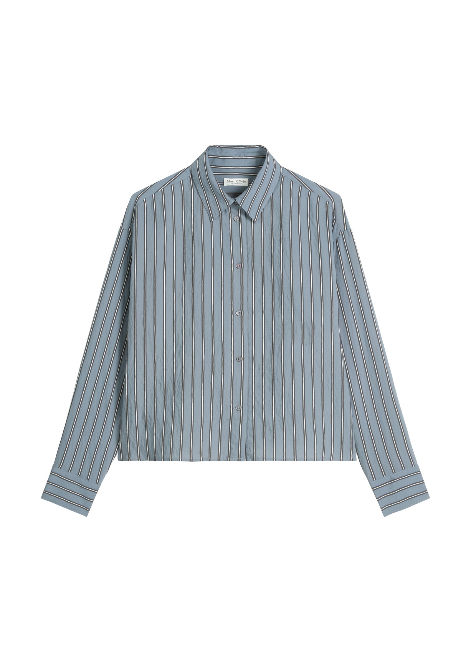 Bluse gestreift aus Viskosemix - O94-multi - Blau