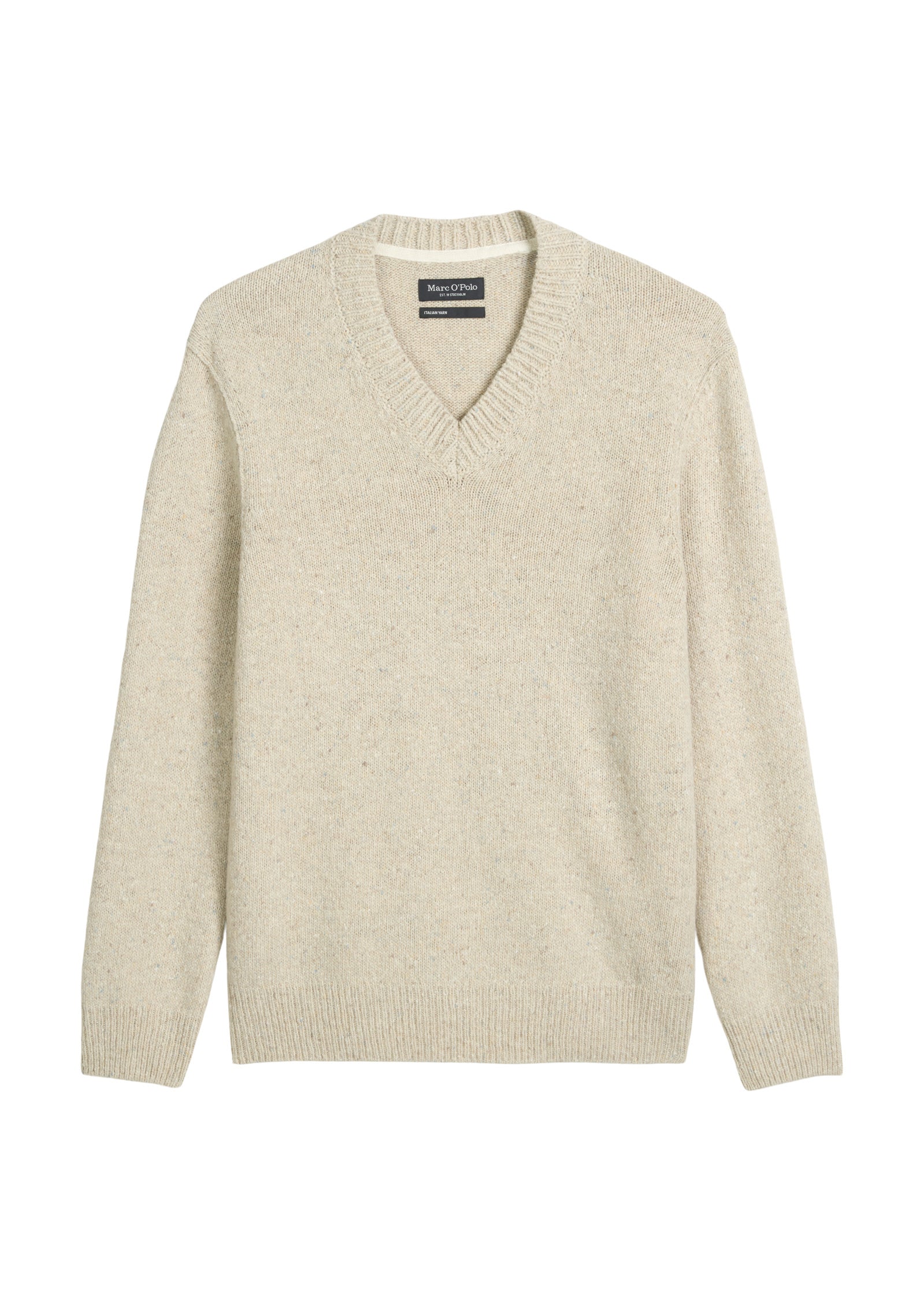 Strickpullover aus Wollmix - 707-gray silk - Beige